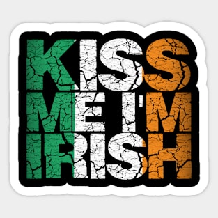 kiss me im irish Sticker